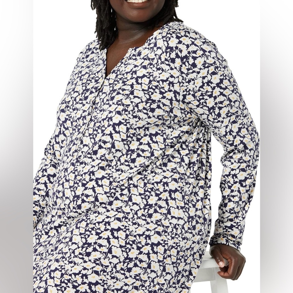 Floral Long Sleeve Maternity Dress - Picture 3 of 6